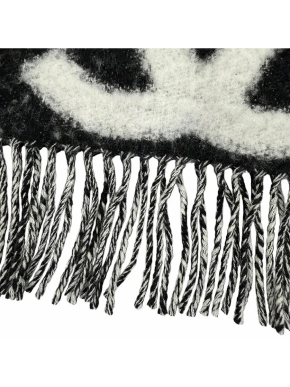 Chanel Cashmere Silk Blend CC Logo Scarf